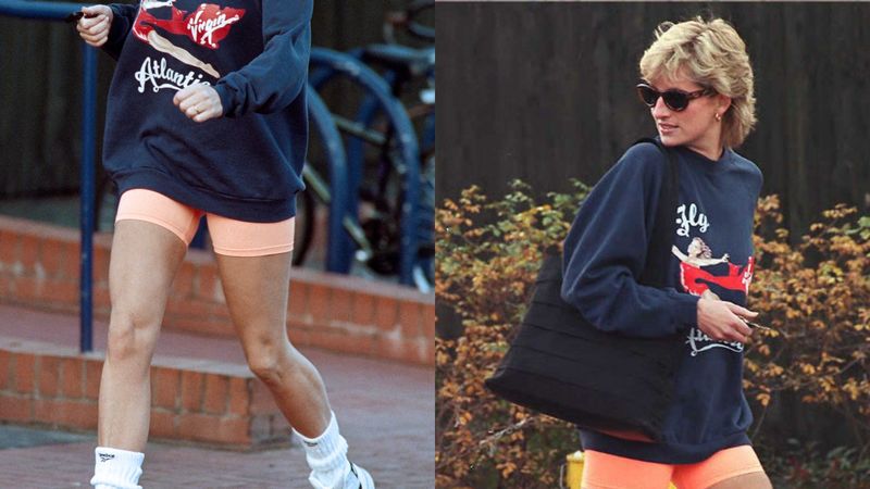 prinses diana-inspired bikershorts