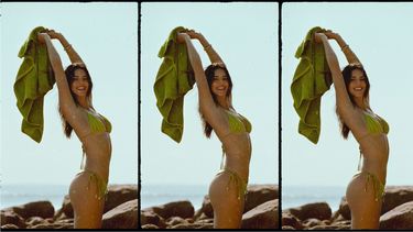 Kendall Jenner in betaalbare bikini
